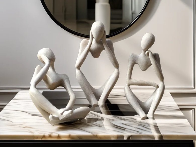 Escultura Contemplação — Trio